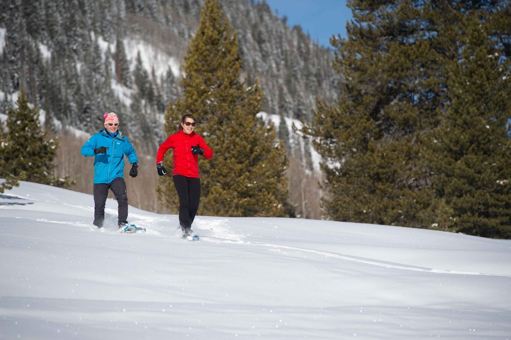 Winter activities favorite snowshoeing in the Gunnison Valley, Colorado