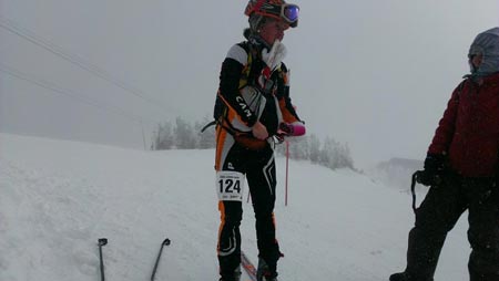 skimo racing in all kinds of weather